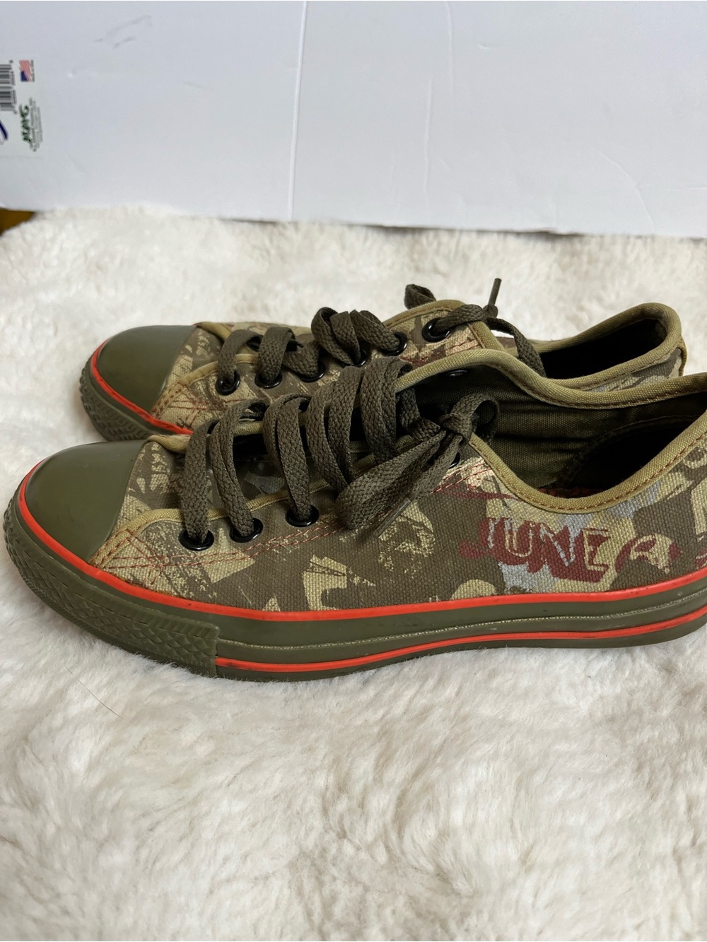 CONVERSE Chuck Taylors Low Shoes "CT Conversations" Mens Sz 4.5 Olive Green Rare - Picture 10 of 14